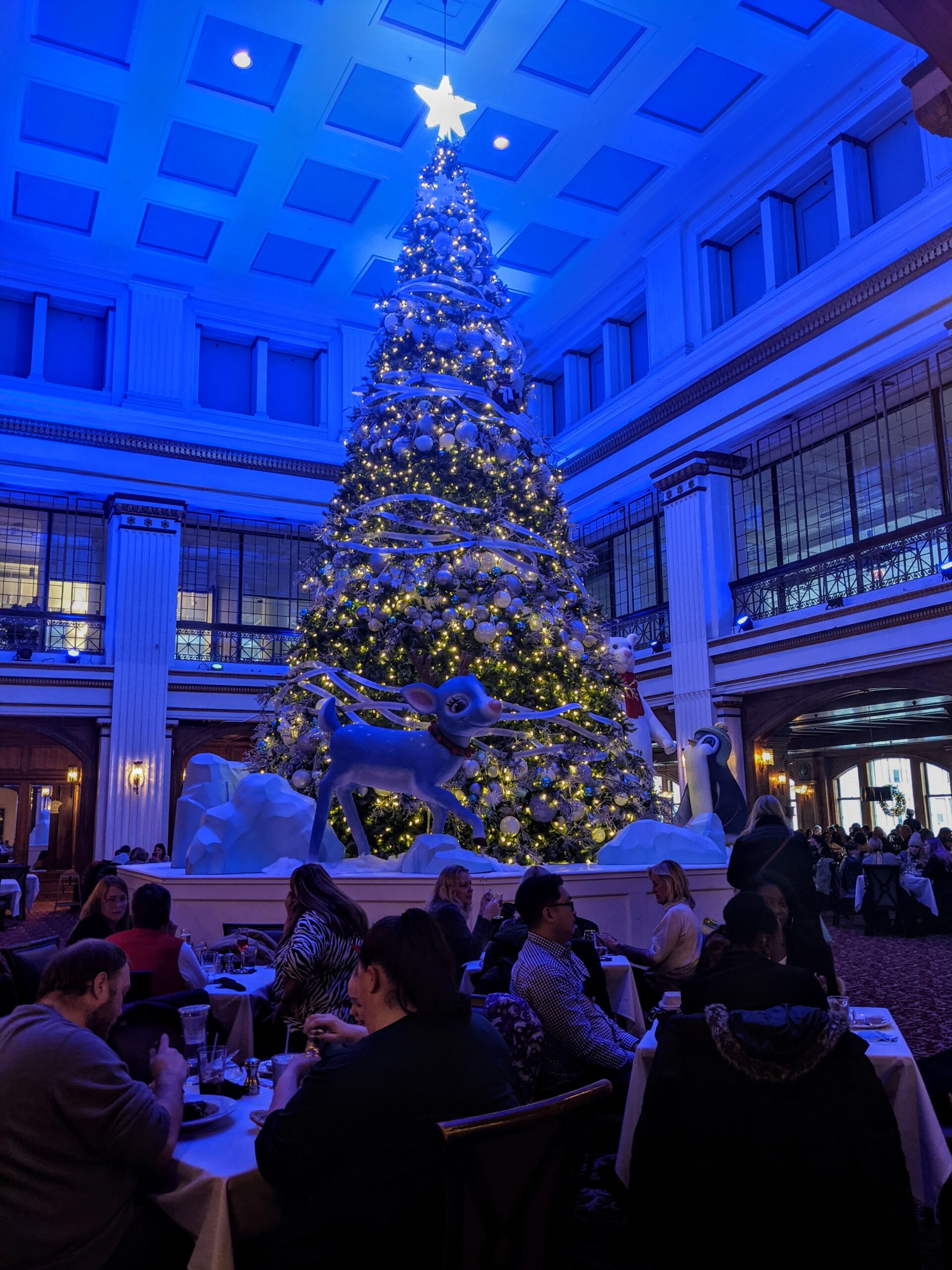 The Christmas tree at Macy's on State Street in Chicago