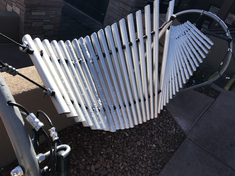 Play the chimes in Harmony Park, one of many free things to do in sedona.