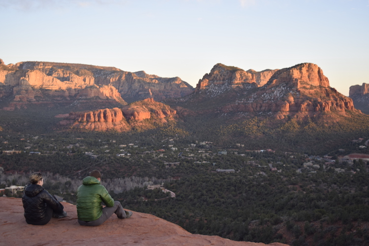 Sunset at the Airport Mesa vortex - viewing it is one of the free things to do in Sedona
