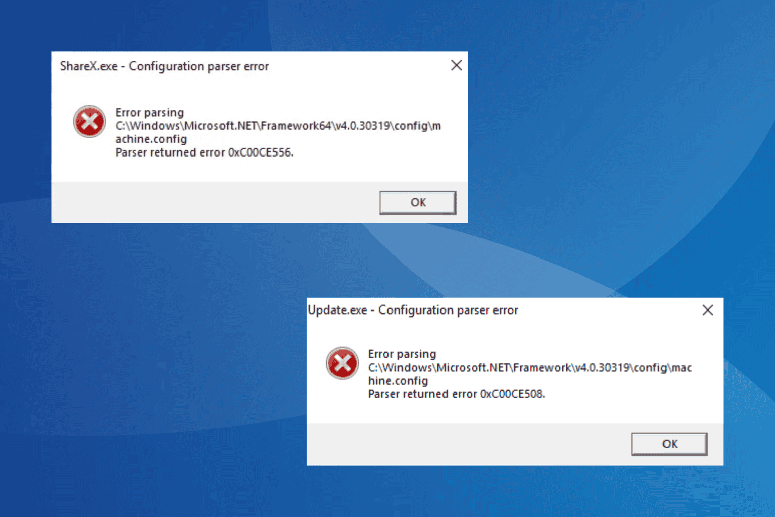 fix error parsing .net framework machine.config
