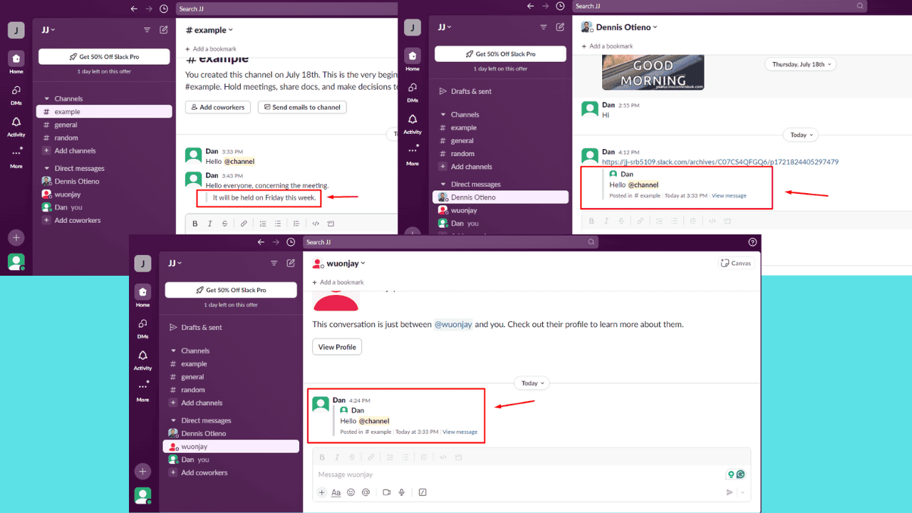 Slack Quote Message